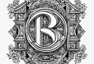 The numbers 856 in blocky numbers above my knee tattoo idea