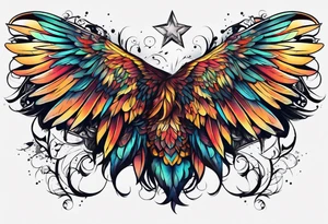 The weight of these wings tattoo idea