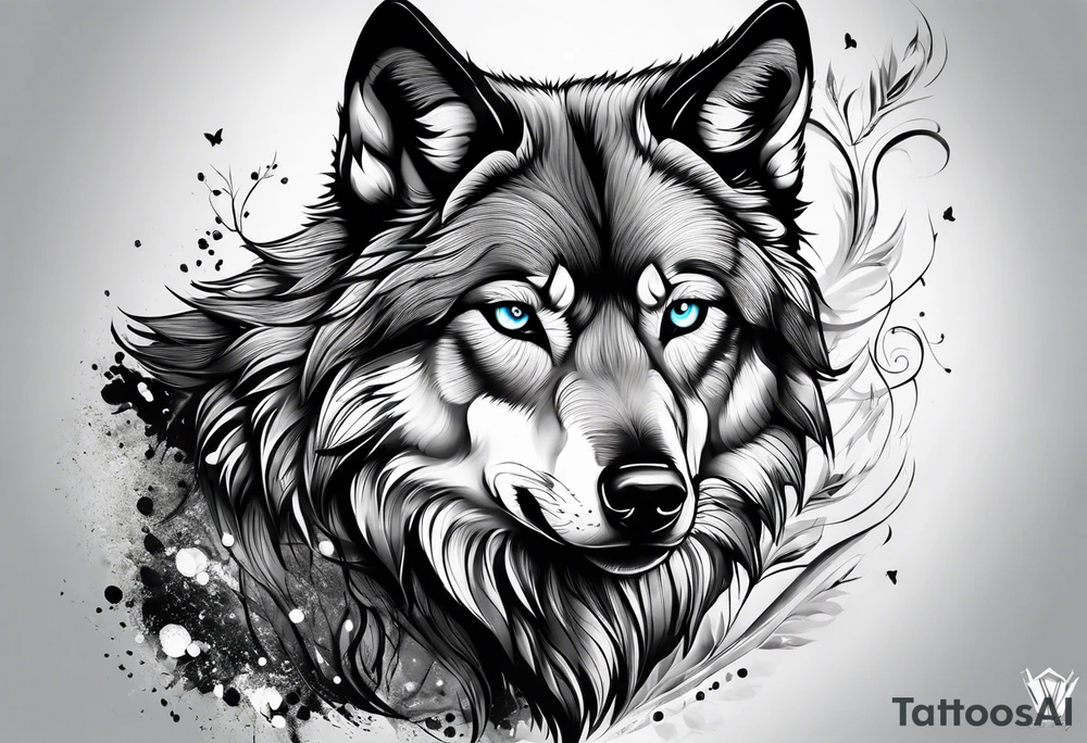 Wolf eyes tattoo idea