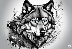 Wolf eyes tattoo idea