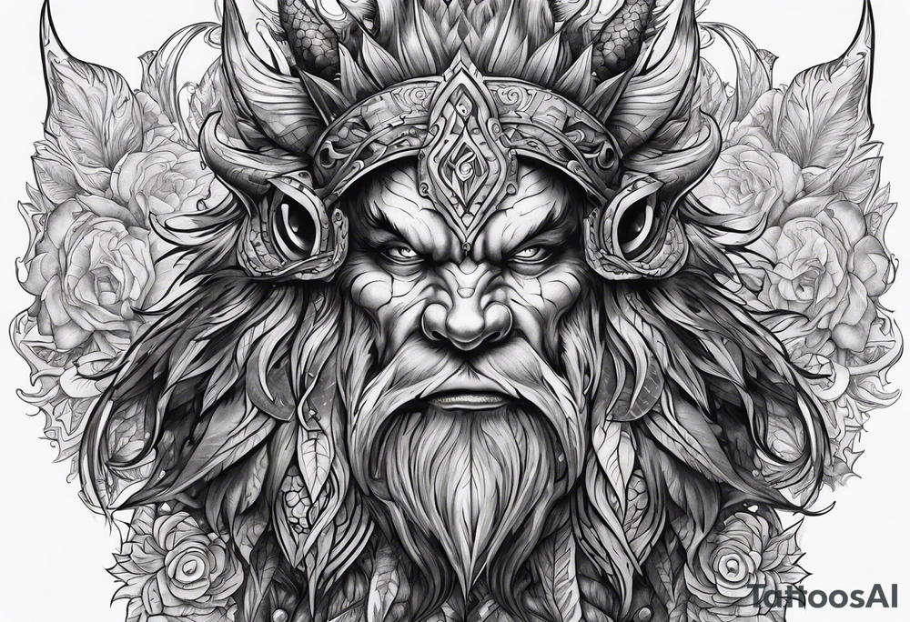 Monster tattoo idea