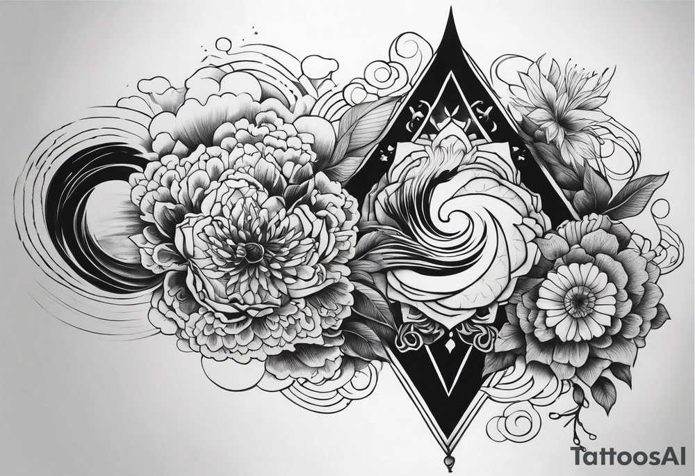 Reincarnation long forearm tattoo tattoo idea