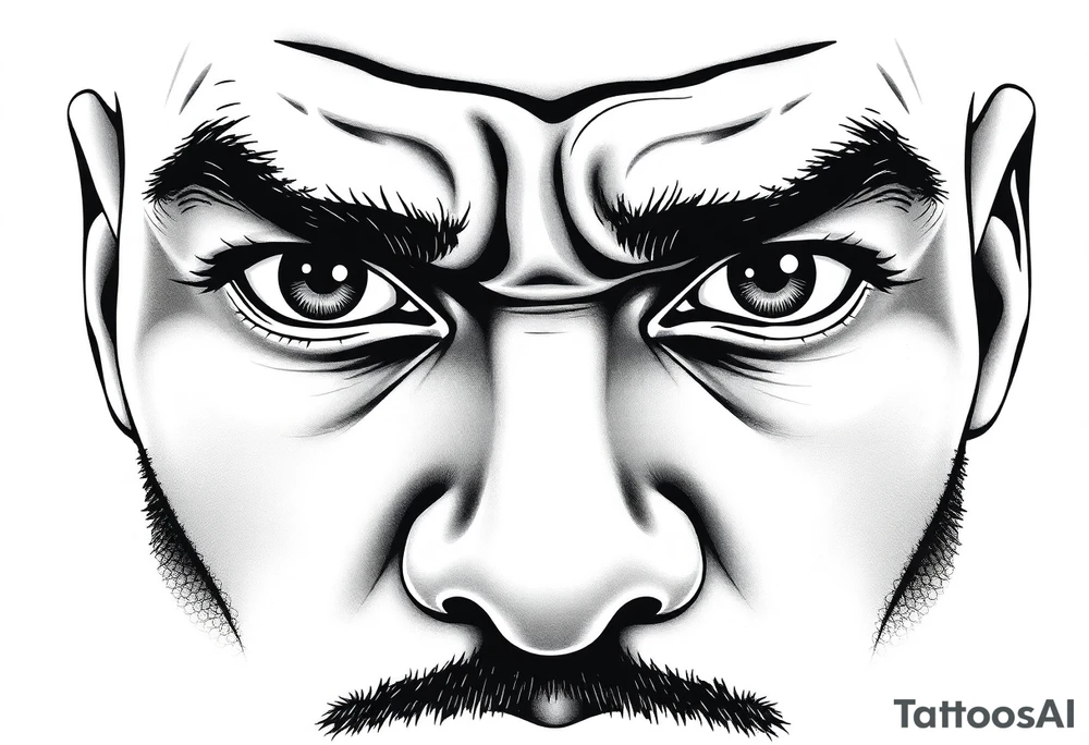 the words action beats anxiety with someone eyes who look extremely focused use lebron James game 6 vs Celtics tattoo idea