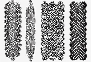 Arm sleeve chainmail armor tattoo idea