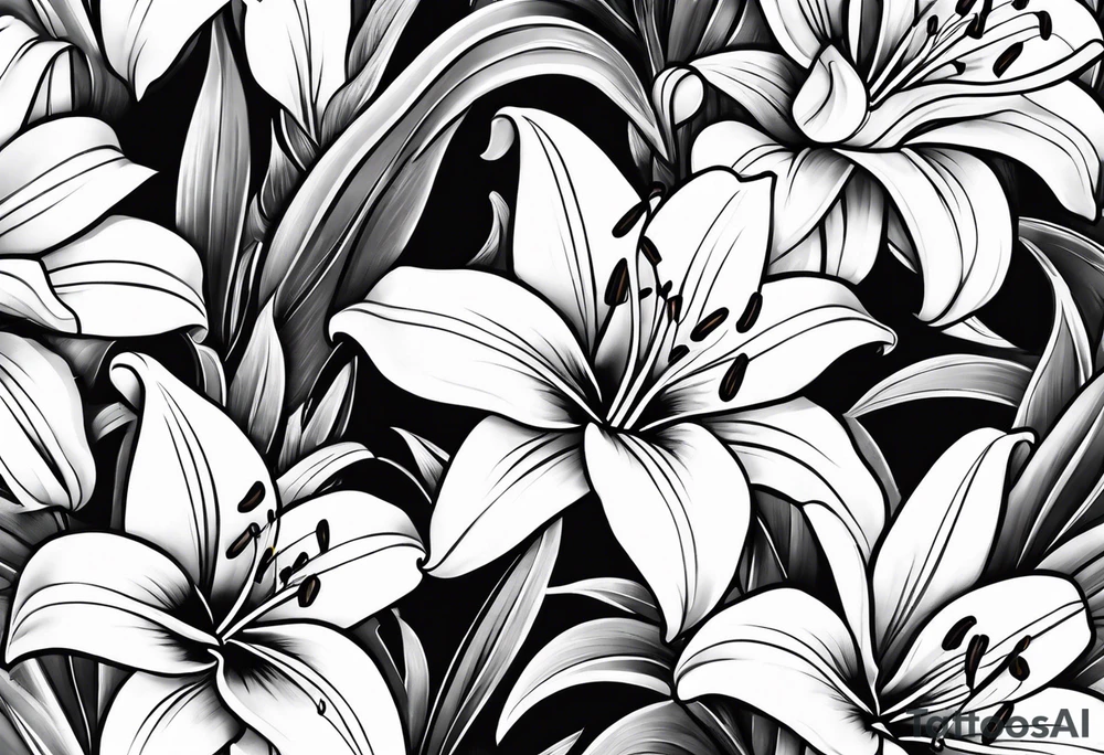 Lillies tattoo idea