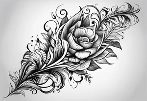 create modern tattoo sketch for whole leg with just abstaction lines tattoo idea