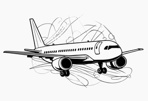 Travel flight tattoo idea