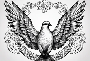 two simplistic doves tattoo idea