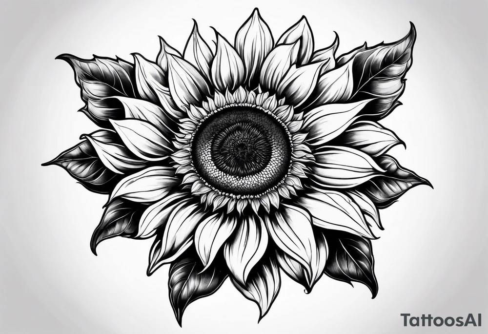 Sunflower tattoo idea