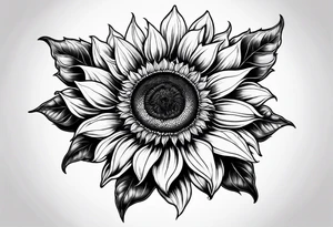 Sunflower tattoo idea