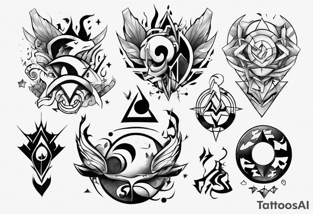 Finding peace in gaming tattoo idea
