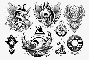 Finding peace in gaming tattoo idea