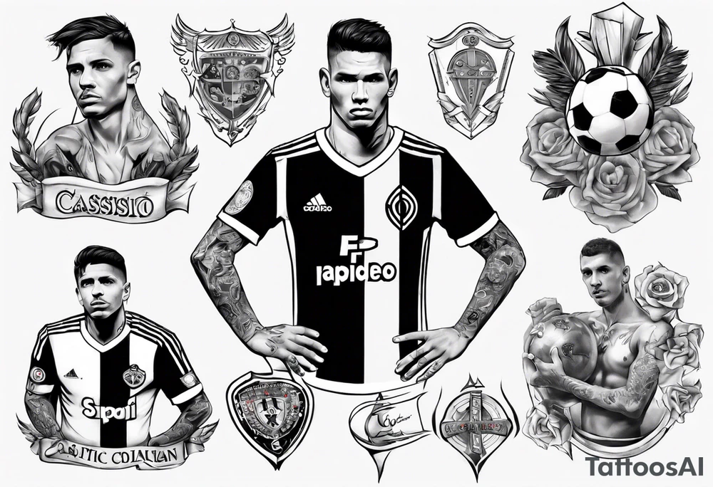 Corinthians player Cássio tattoo idea