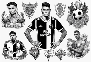 Corinthians player Cássio tattoo idea