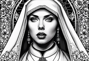 Scarlett Johansson as a nun tattoo idea