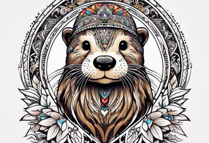 Hippie Otter tattoo idea