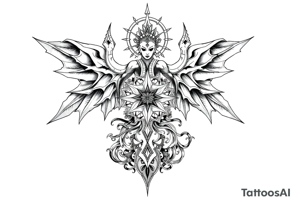 Reincarnation mythology tattoo idea