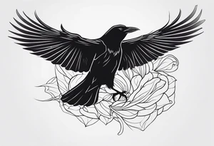 Crow tattoo idea