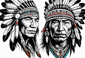 Native American Smudging tattoo idea