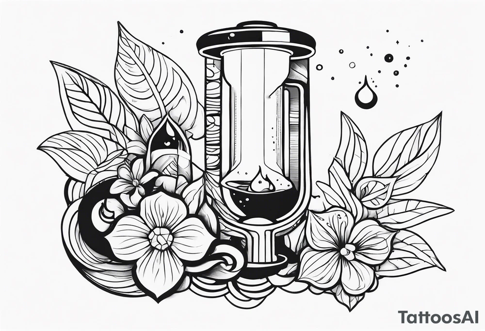 A pretty bong tattoo idea