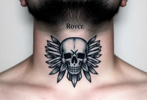 Rolls royce with the word hustler and a skull money girls and drugs for throat tattoo idea