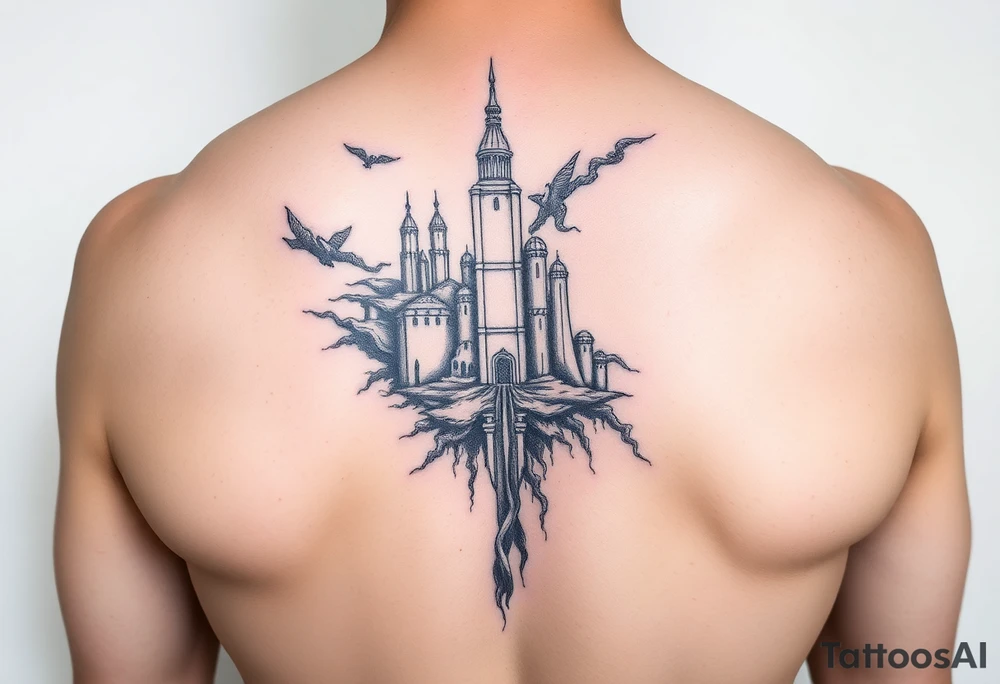 Underwater Atlantis tattoo idea