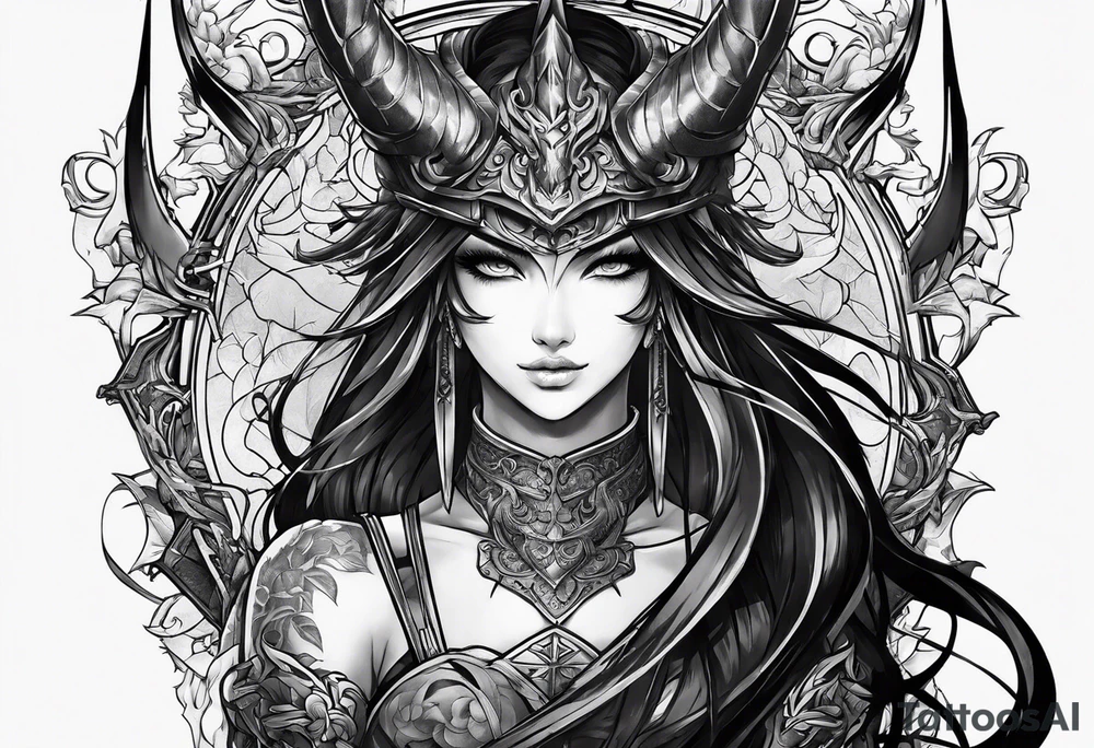 demonslayer anime tattoo idea
