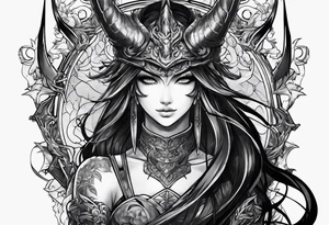 demonslayer anime tattoo idea