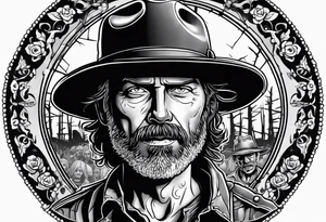The walking dead rick small tattoo idea
