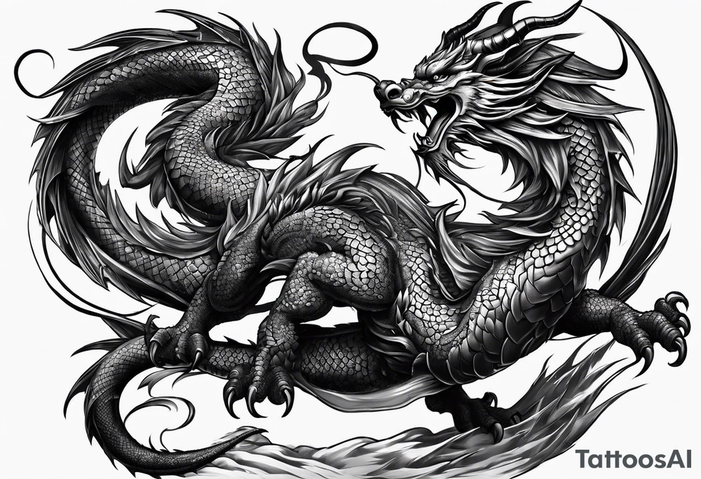 Chinese dragon, ares tattoo idea