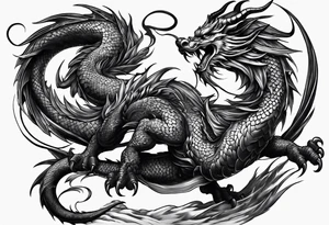 Chinese dragon, ares tattoo idea