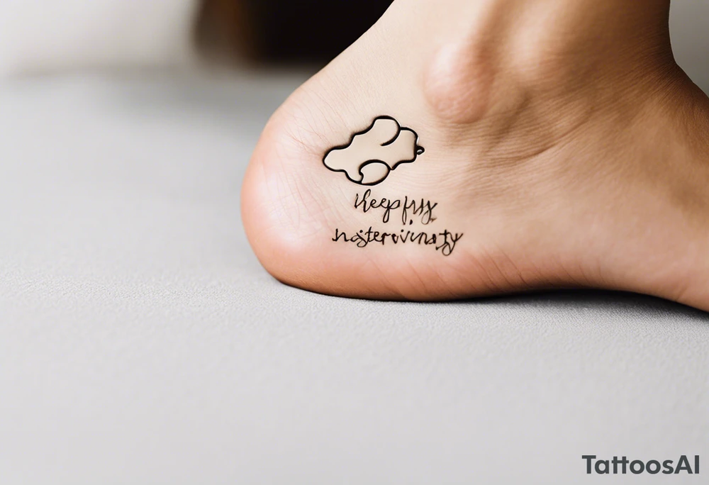 Puzzle Piece: A fine, clean outline with no shading, keeping the design light and elegant.
Handwritten Text: Beneath or slightly to the side of the puzzle piece, your sister’s words “to my favorite sister,” carefully preserving the integrity of her handwriting.
This will create a balanced, meaningful design that's simple yet full of emotion—perfect for a small ankle tattoo. tattoo idea