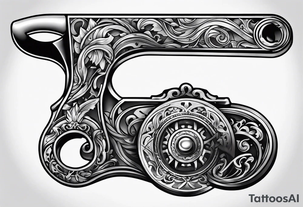 a heavily-used crescent wrench tattoo idea