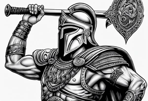 gift of life,  greek warrior tattoo idea