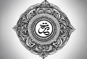 Tattoo ਨਿਰਭਉ ਨਿਰਵੈਰ written in Gurmukhi written text. tattoo idea
