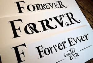 The words forever & Ever and Roman Numerals for 6,12,2012 tattoo idea