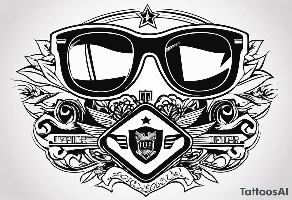 sunglasses Officer tattoo idea