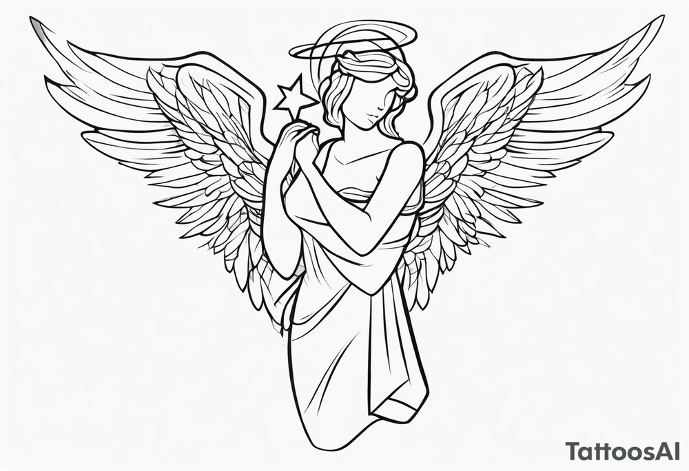 Christmas Angel tattoo idea