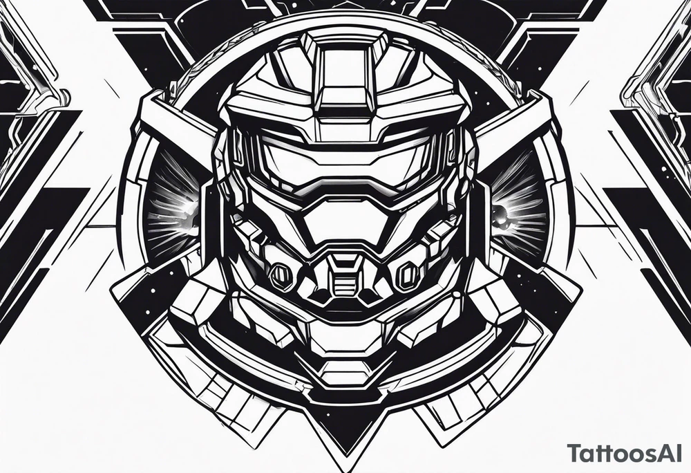 Halo video game tattoo tattoo idea