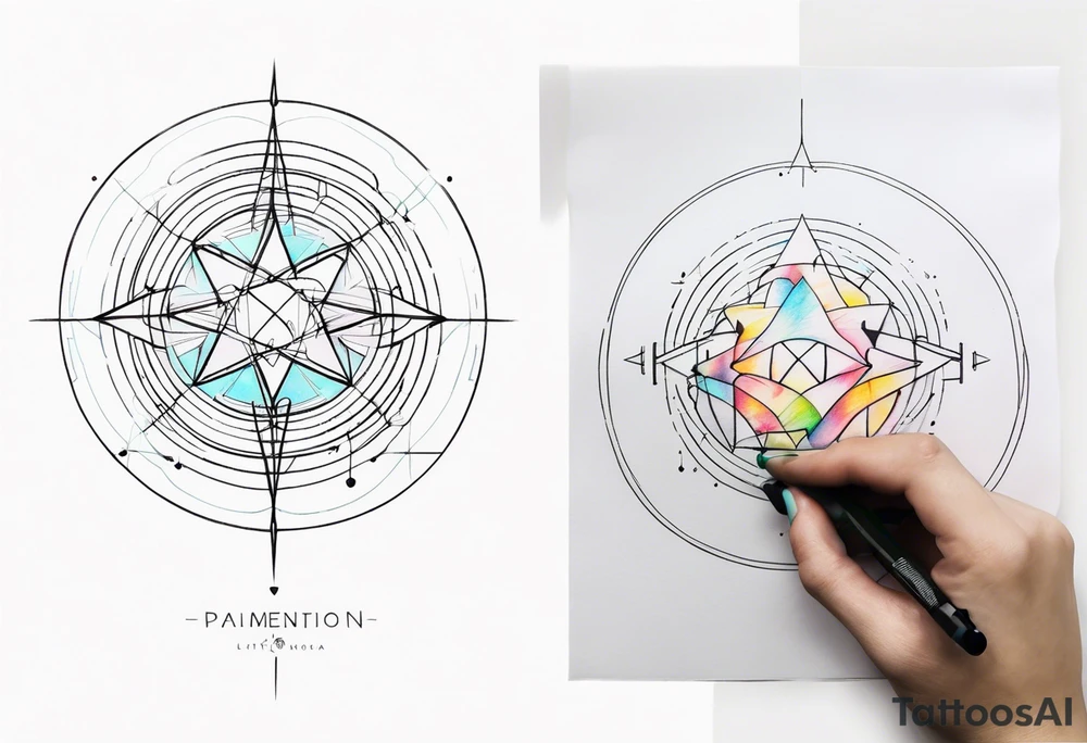 light diffraction phenomena tattoo idea