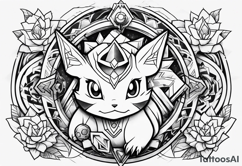 full sleeve tattoo
pokemon tattoo idea