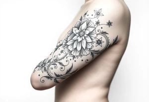 Дракон , тигр , самурай , инь янь , борьба добра и зла tattoo idea