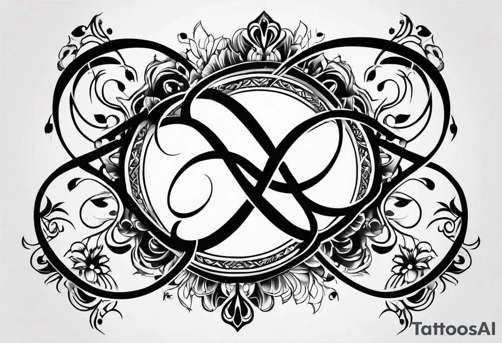Horizontal, Simple Infinity symbol tattoo idea