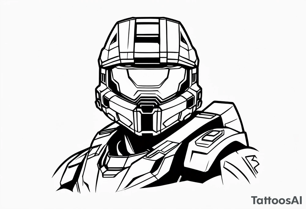 Halo master chief tattoo idea