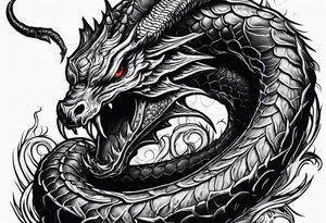 dead serpent, and dead scorpion. Killed by the power of Jesus Christ tattoo idea