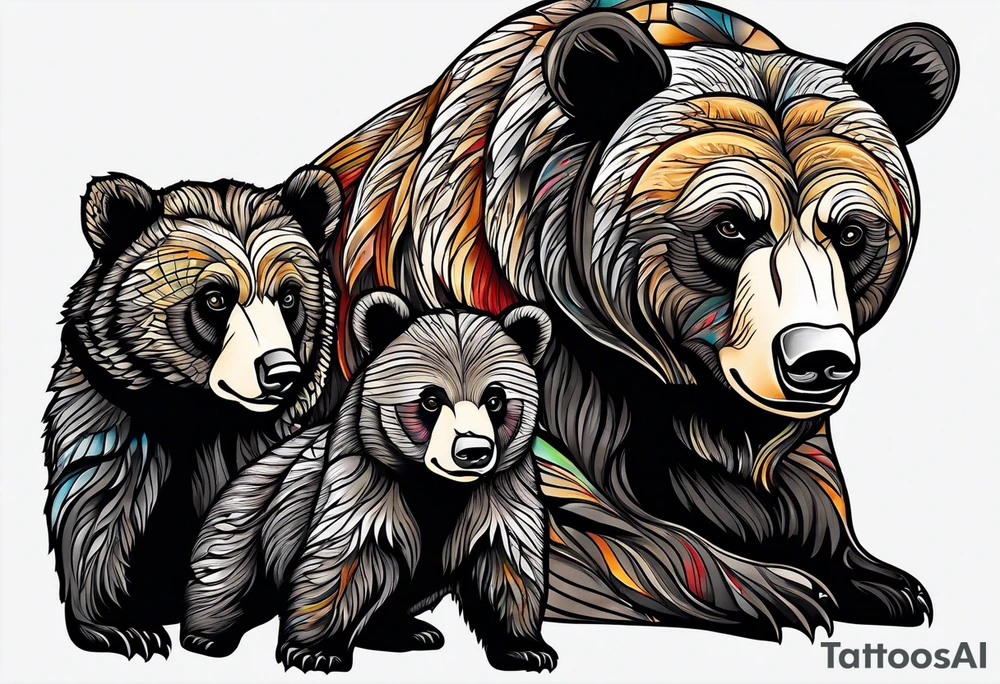 Bear Family tattoo idea