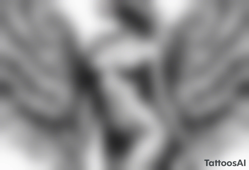 Angel wings tattoo idea