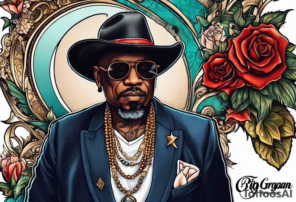 Rip grangran,slim bean,Trigga Montana,auntie Geraldine tattoo idea