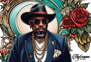 Rip grangran,slim bean,Trigga Montana,auntie Geraldine tattoo idea