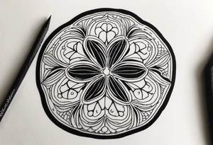 sand dollar tattoo idea